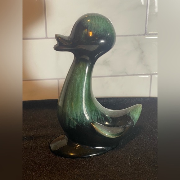 Vintage Blue Mountain Pottery Canada Duck Figurine Drip Glaze 5.25” “EXCELLENT” - Picture 1 of 9